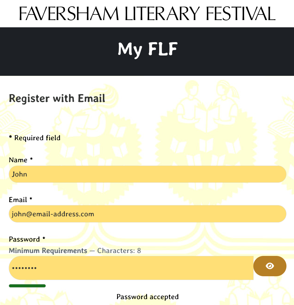 Register your details